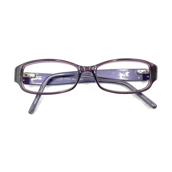 Coach Bernice 844 Translucent Purple Eyeglasses Frames 51-15 135 Designer Women - Picture 12 of 12